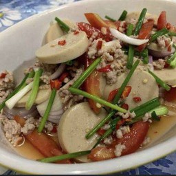 ยำหมูยอ หมูสับ