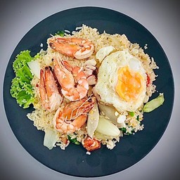ข้าวผัด  ( เนื้อสัตว์เลือกได้ ) ( ไม่รวมไข่ ) Fried Rice