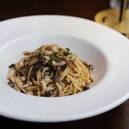 สปาเก็ตตี้ครีมมิโซะเห็ด