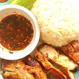 ข้าวอกไก่ย่าง พริกไทยดำ
