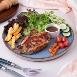สเต็กไก่พริกไทยดำ