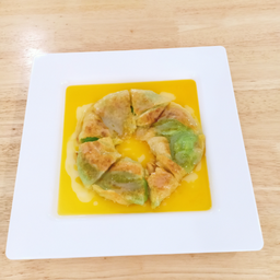 โรตีตูมตามคัสตาร์ดใบเตย