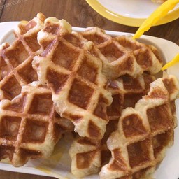 ครอฟเฟิลคาราเมลชูการ์ 2 ชิ้น