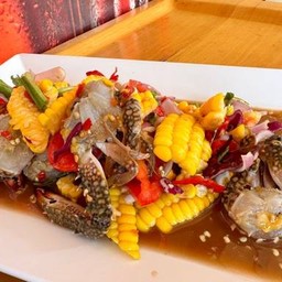 ยำปูม้าข้าวโพด