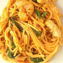 สปาเก็ตตี้ขี้เมา ไก่