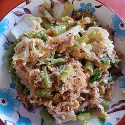 สุกี้แห้งหมูเนื้อไก่