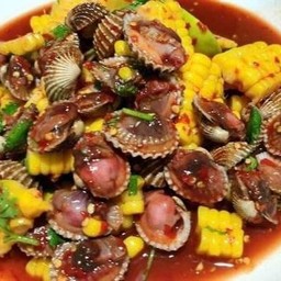 ตำข้าวโพดหอยแครง