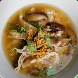 ข้าวต้มกระเพาะหมูเห็ดหอม