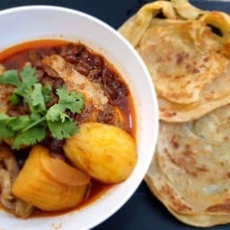 โรตี+แกงมัสมั่นไก่