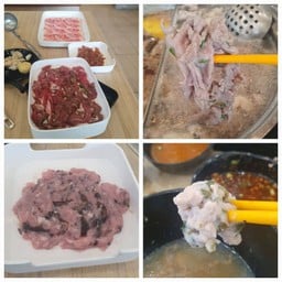 หมูเด้งกลางๆ เนื้อหมักเหนียว