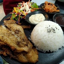 ข้าวสเต็กปลาย่าง
