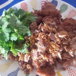 หมูสับกระเทียม(ราดข้าว)