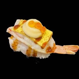 กุ้งอาเจนเบิร์นชีสไข่อิคุระ 
