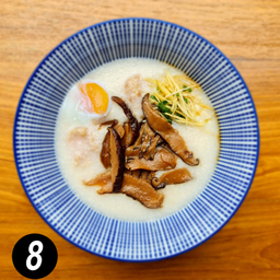 12. โจ๊ก หมูล้วน เห็ดหอม (ใส่ไข่) (A)