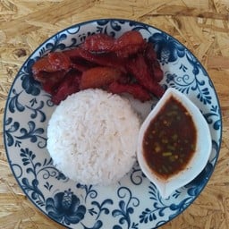 ข้าวหมูเค็ม เนื้อเค็ม