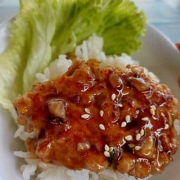 แฮมเบิร์ก (หมู) ย่างซอสเทอริยากิ