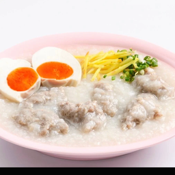 โจ๊กหมูล้วน + ไข่เค็ม