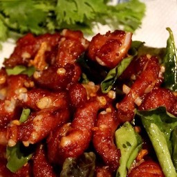 แหนมกระดูกอ่อนทอด