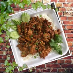 ข้าว ข้าว  กะเพราพริกแห้ง