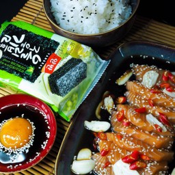 เซ็ตเเซลมอนดอง + ไข่ดอง