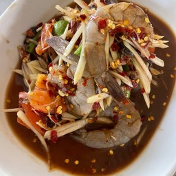 ส้มตำปูปราร้ากุ้งสด