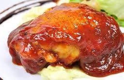 สเต็กไก่บาบีคิว ชิ้นโต