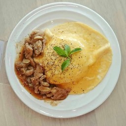 ข้าวไก่หวาน+ไข่ข้น