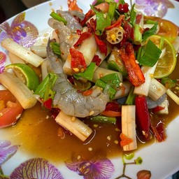 ตำไหลบัวกุ้งสด
