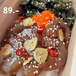 ข้าวราด กุ้งอิ้ว