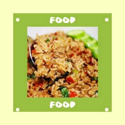 กะเพาคลุกข้าวหมูสับ