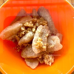 กากหมูเจียว (ถ้วยเล็ก น้ำหนัก 20กรัม)