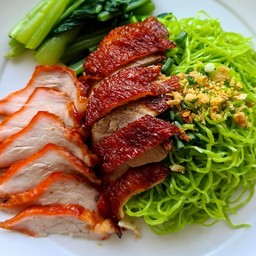บะหมี่หยกเป็ดย่าง+หมูแดง