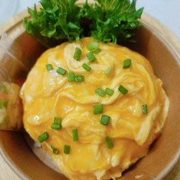 ข้าวไข่ข้นล้วน+ไข่กุ้ง