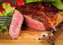 สเต็กเนื้อสันในโคขุน