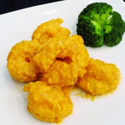 กุ้งทอดเคลือบซอสไข่เค็ม