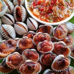 กุ้งเผา หอยลวก  น้องมายด์