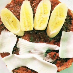 โรตี กลมนุ่ม นูเทลล่า มะพร้าว กล้วยหอม