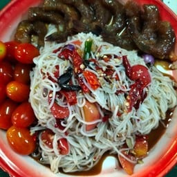 ตำซั่วกุ้งสด