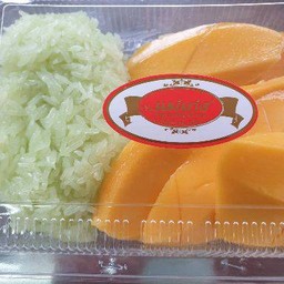 ข้าวเหนียวใบเตย+มะม่วง