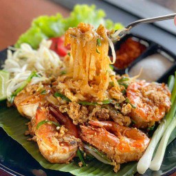 ผัดไทยกุ้งละมุน(มาตรฐาน)