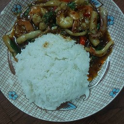 กะเพราอย่างเดี่ยว