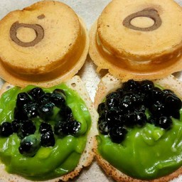 โอปันยากิไส้ชาเขียวไข่มุก珍珠抹茶