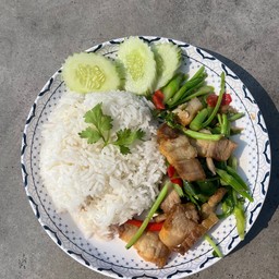 A09ข้าวราด ผัก ต่างๆ