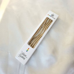 เทียนวันเกิดแบบหยักสีทอง1กล่อง