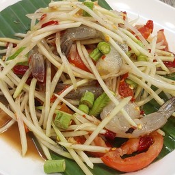 ตำกุ้งสด
