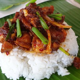 ข้าวราดผัดพริกเผา