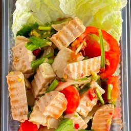 ตำหมูยอมะละกอปลาร้า (ร้านได้จากไลน์แมน50฿)