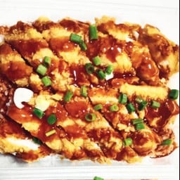 ข้าวไก่กรอบราดซอสเทริยากิ