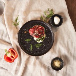 Baked bell pepper