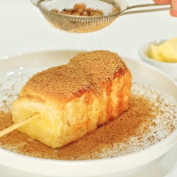 ปังก้อนปิ้ง - เนย+บราวน์ชูก้า